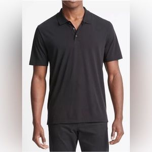 VINCE Pima Cotton Short-Sleeve Polo Shirt